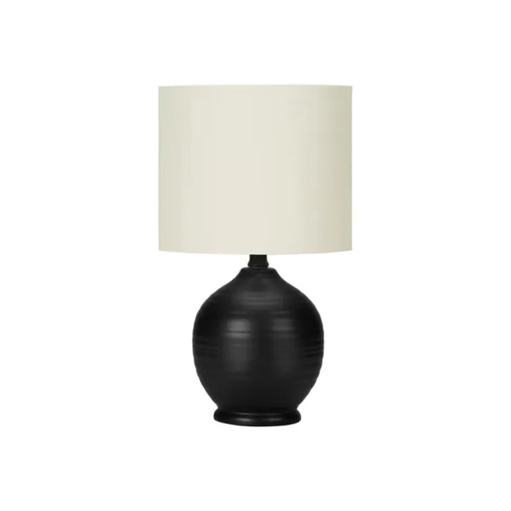 Monarch 17"H Ceramic Table Lamp Black Outlet