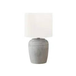 Monarch 17"H Ceramic Table Lamp Grey Outlet