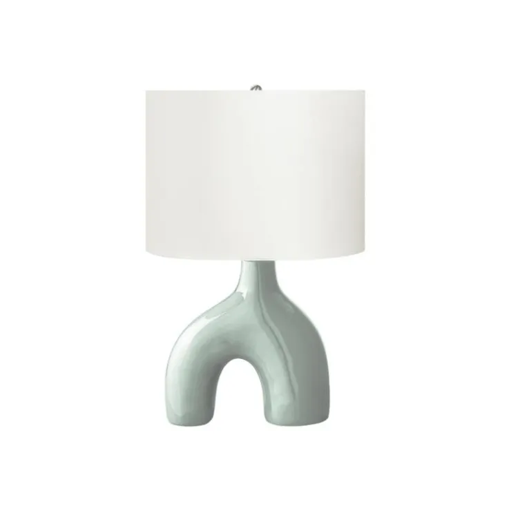 Monarch 25"H Ceramic Table Lamp Green Outlet