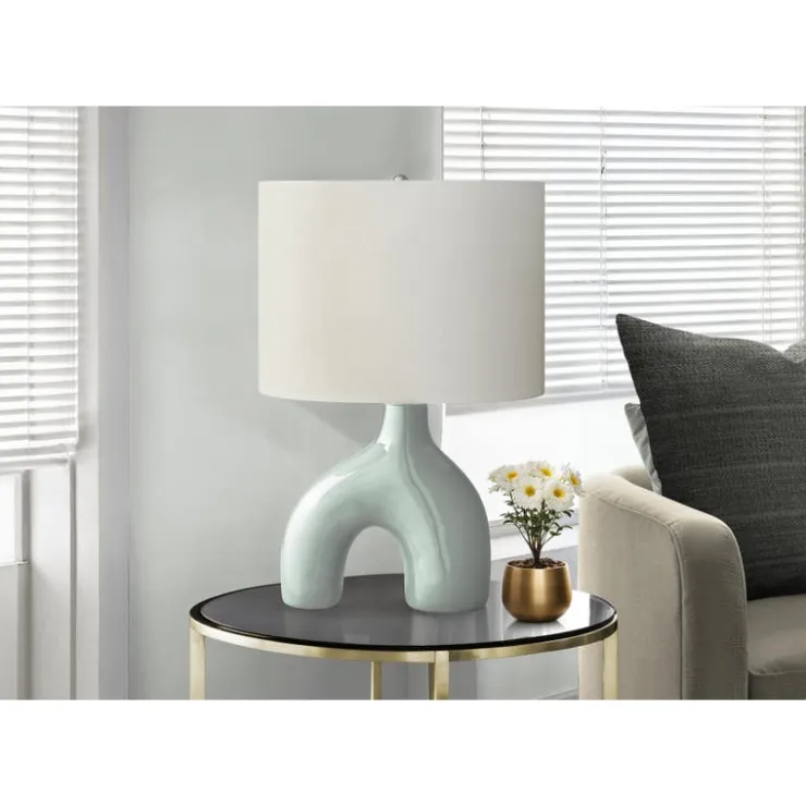Monarch 25"H Ceramic Table Lamp Green Outlet