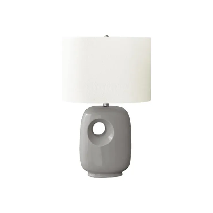 Monarch 26"H Ceramic Table Lamp Grey Outlet