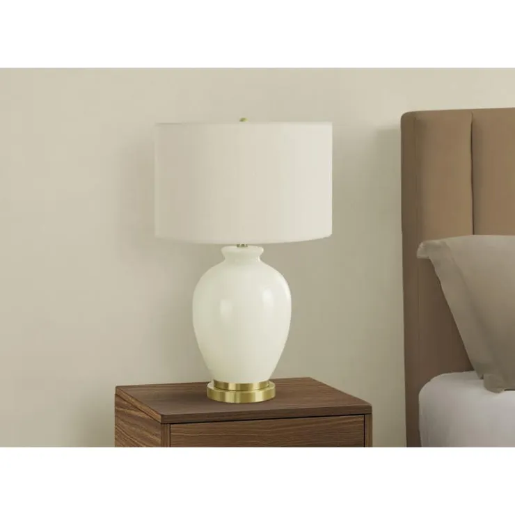 Monarch 26"H Ceramic Table Lamp Cream Hot