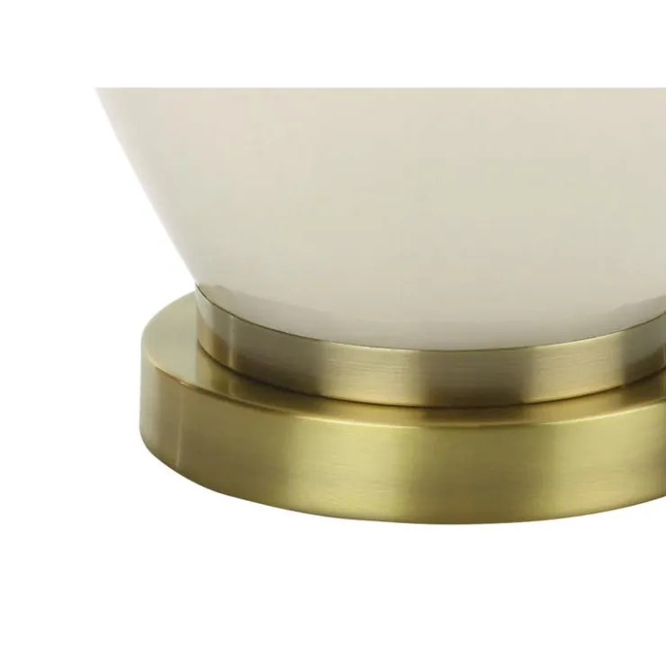 Monarch 26"H Ceramic Table Lamp Cream Hot