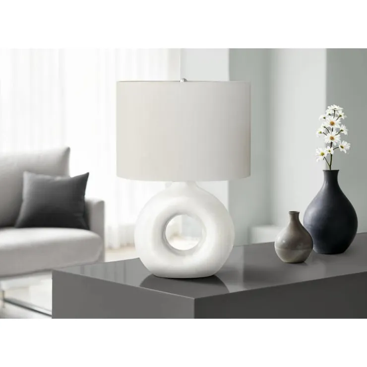 Monarch 24"H Ceramic Table Lamp White Sale