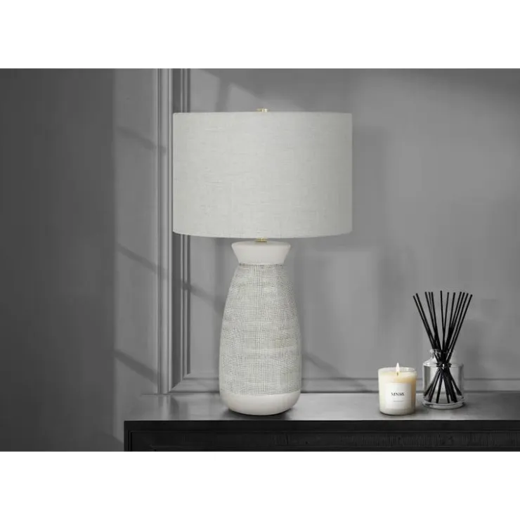 Monarch 27"H Ceramic Table Lamp Grey Clearance