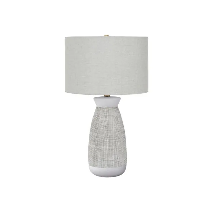 Monarch 27"H Ceramic Table Lamp Grey Clearance