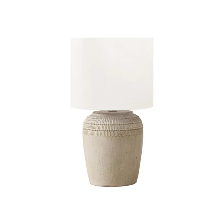Monarch 17"H Ceramic Table Lamp Beige
