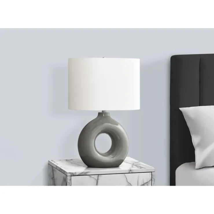 Monarch 24"H Ceramic Table Lamp Grey Sale