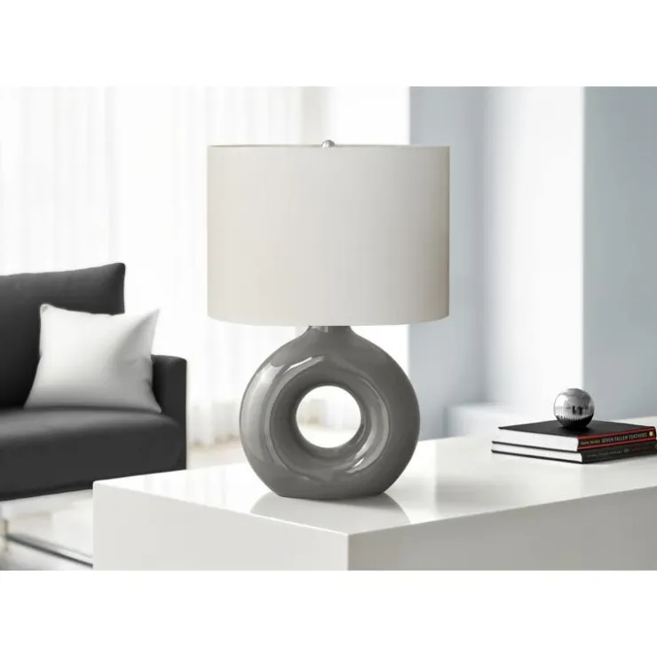 Monarch 24"H Ceramic Table Lamp Grey Sale
