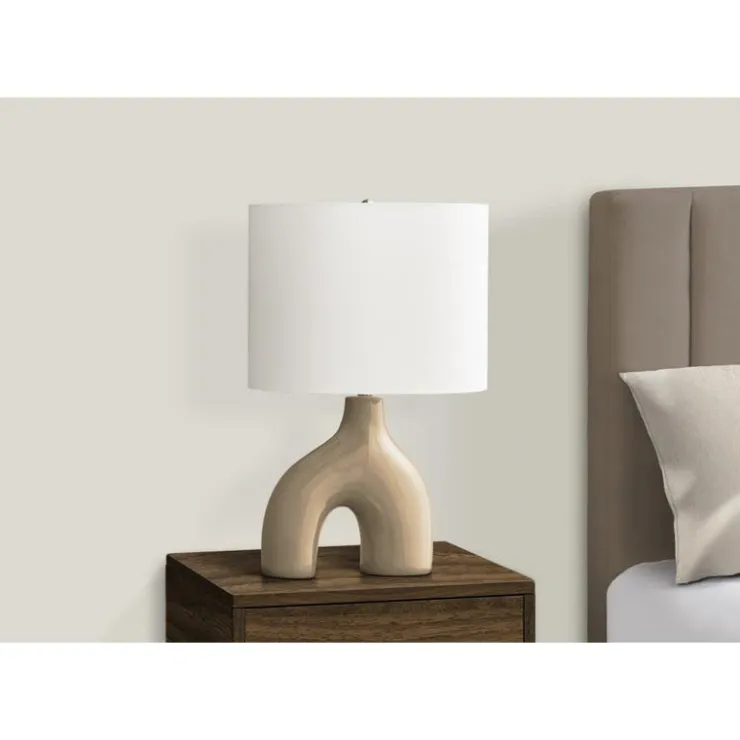 Monarch 25"H Ceramic Table Lamp Brown Outlet