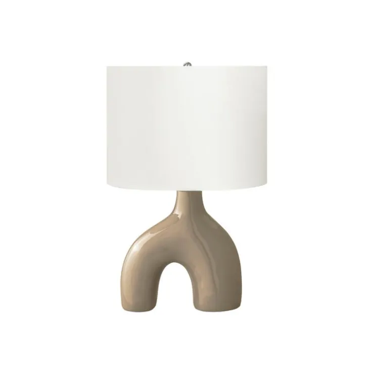 Monarch 25"H Ceramic Table Lamp Brown Outlet