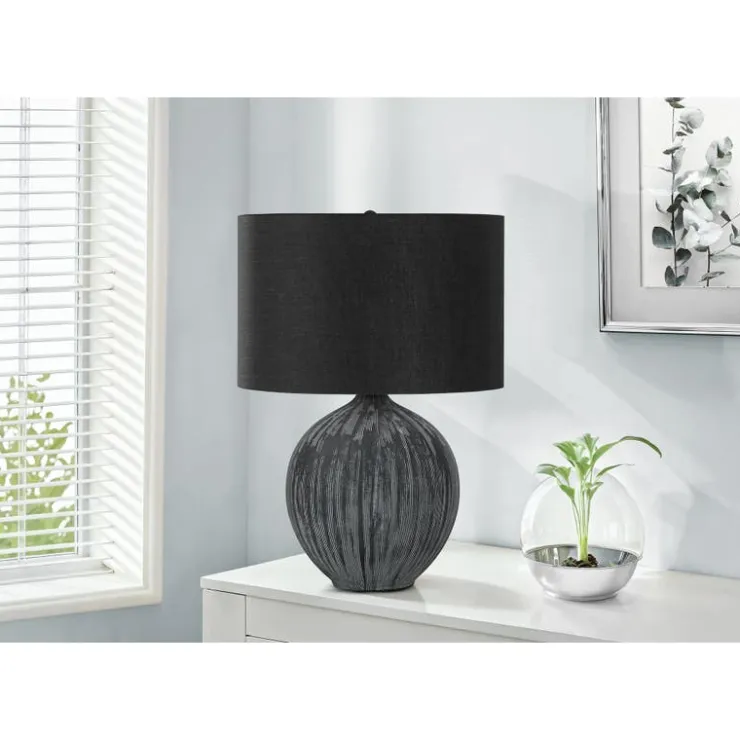 Monarch 23"H Ceramic Table Lamp Black Discount