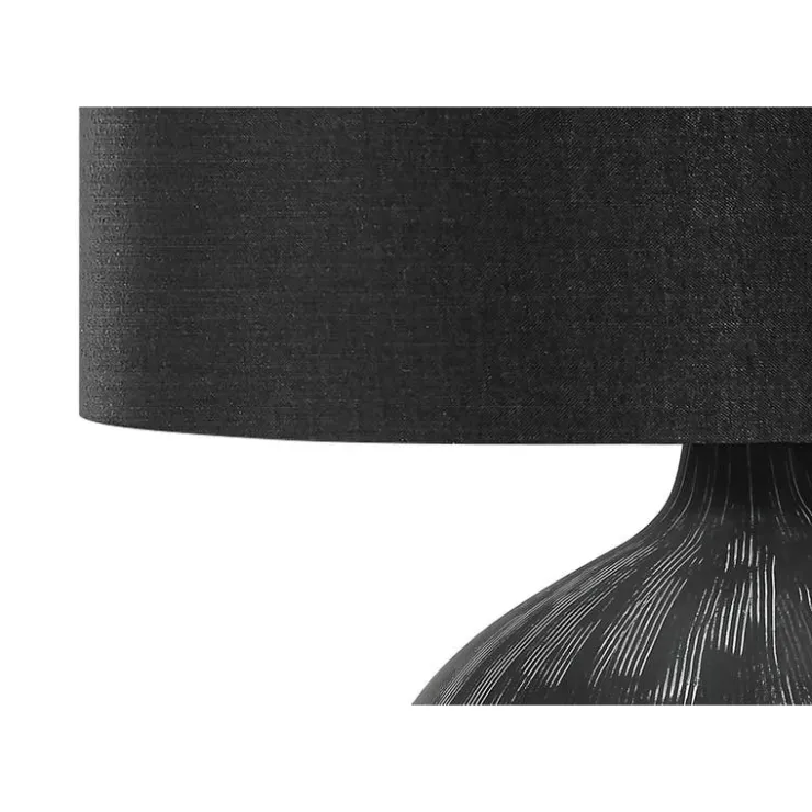 Monarch 23"H Ceramic Table Lamp Black Discount
