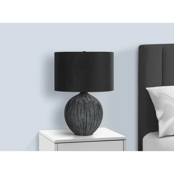 Monarch 23"H Ceramic Table Lamp Black Discount