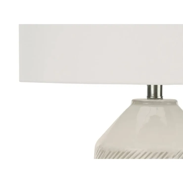 Monarch 33"H Ceramic Table Lamp Cream Hot