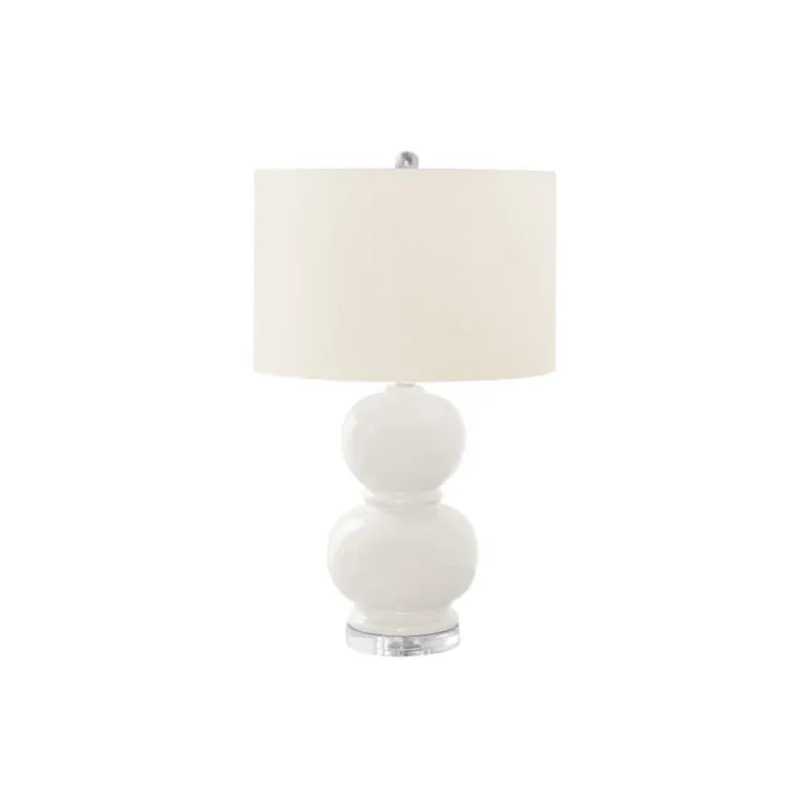 Monarch 25"H Ceramic Table Lamp Cream Hot