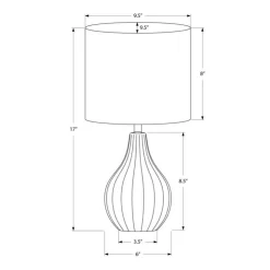 Monarch 17"H Ceramic Table Lamp Beige Best