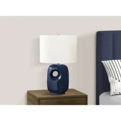 Monarch 26"H Ceramic Table Lamp Blue Hot