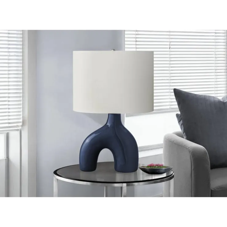 Monarch 25"H Ceramic Table Lamp Blue Hot