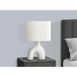 Monarch 25"H Ceramic Table Lamp White Hot
