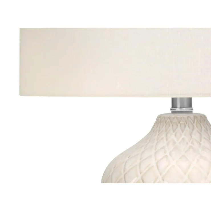 Monarch 25"H Ceramic Table Lamp Cream