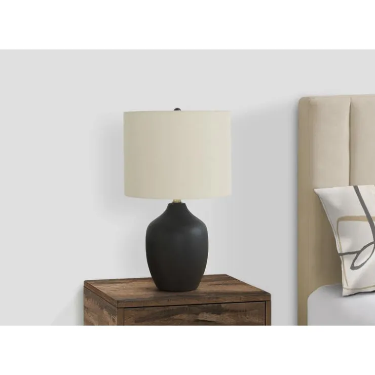 Monarch 22"H Ceramic Table Lamp Black Sale