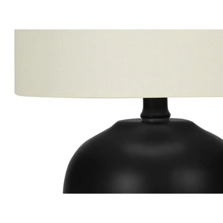 Monarch 17"H Ceramic Table Lamp Black Clearance
