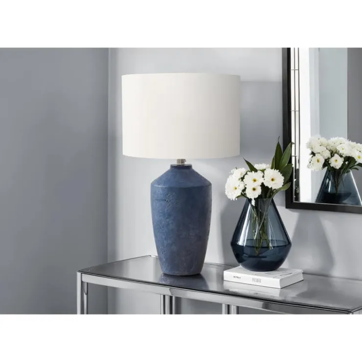Monarch 25"H Concrete Table Lamp Blue