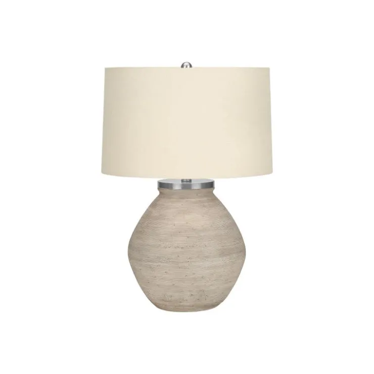 Monarch 25"H Concrete Table Lamp Cream Hot