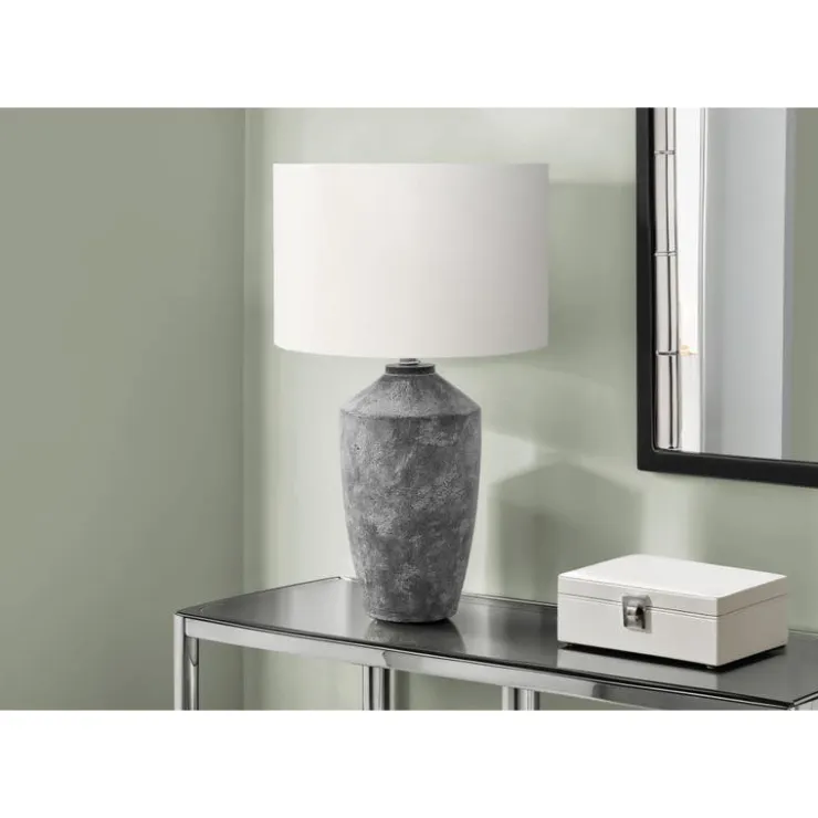 Monarch 25"H Concrete Table Lamp Grey