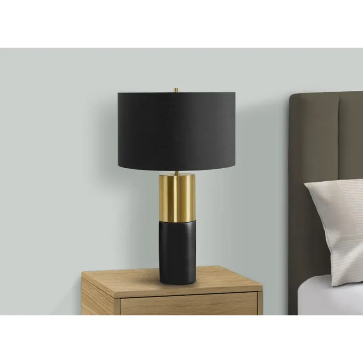 Monarch 25"H Concrete Table Lamp Black