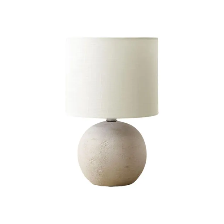 Monarch 16"H Concrete Table Lamp Ivory