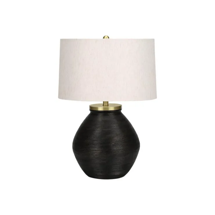 Monarch 25"H Concrete Table Lamp Black Discount
