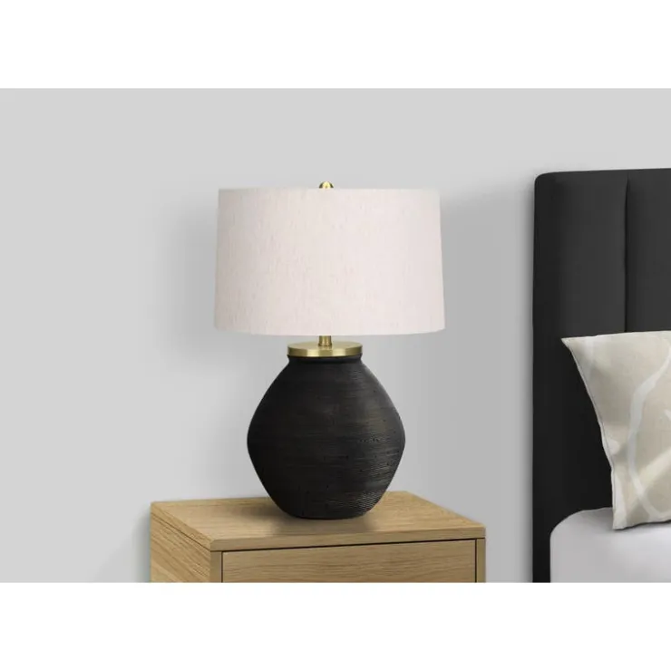 Monarch 25"H Concrete Table Lamp Black Discount