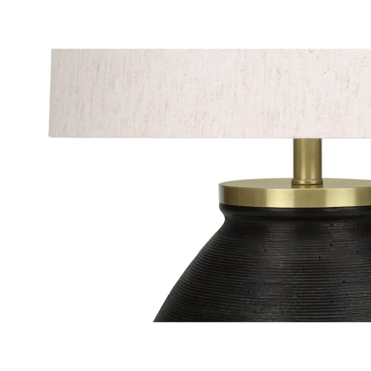 Monarch 25"H Concrete Table Lamp Black Discount