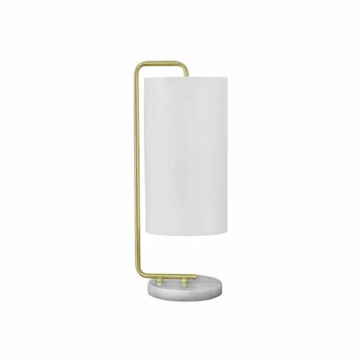 Monarch 20"H Faux Marble Table Lamp White Clearance