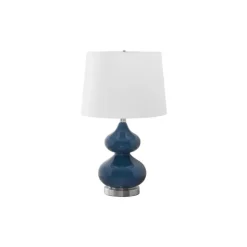 Monarch 24"H Glass Table Lamp Blue Hot