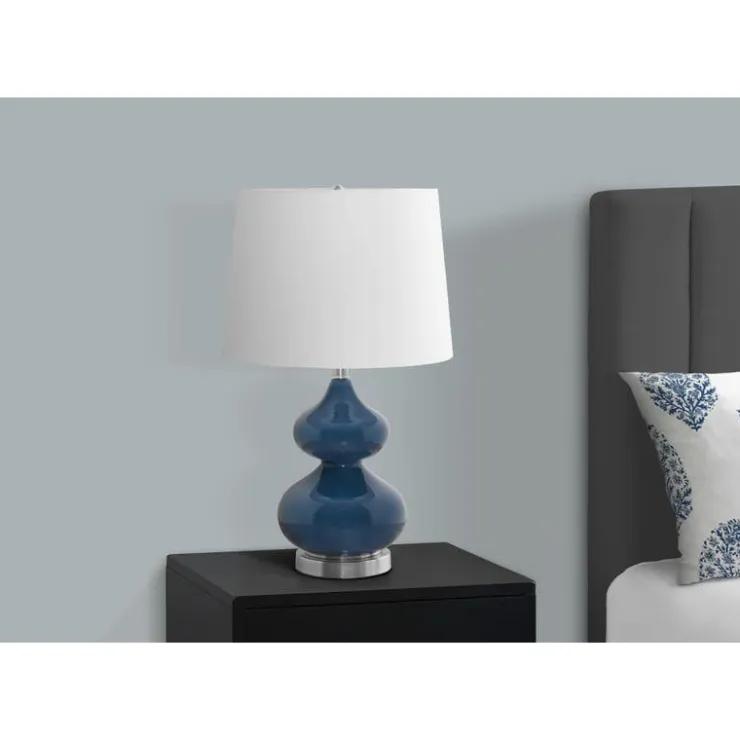 Monarch 24"H Glass Table Lamp Blue Hot