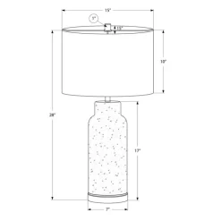 Monarch 28"H Glass Table Lamp Green Hot