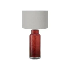 Monarch 28"H Glass Table Lamp Red Outlet