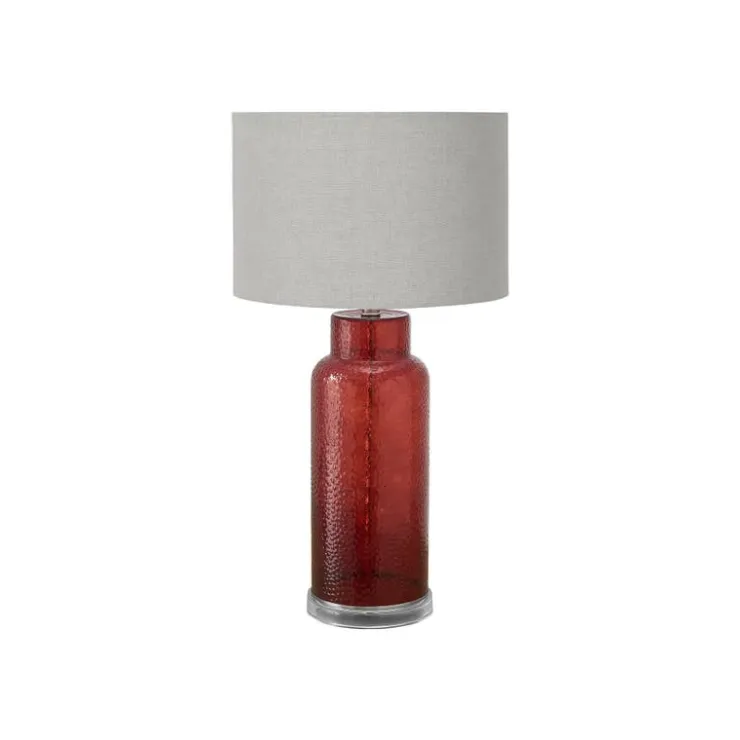 Monarch 28"H Glass Table Lamp Red Outlet