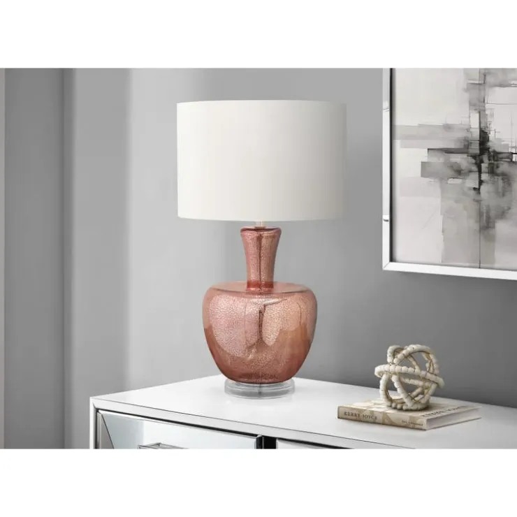 Monarch 26"H Glass Table Lamp Red Discount