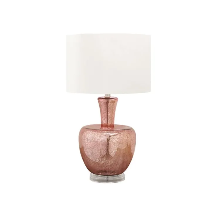 Monarch 26"H Glass Table Lamp Red Discount