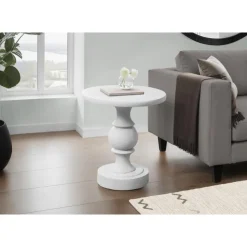 Monarch 25"H Indoor or Outdoor Accent Table - White New