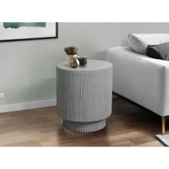 Monarch 25"H Indoor or Outdoor Accent Table - Grey Discount