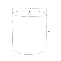 Monarch 25"H Indoor or Outdoor Accent Table - White Outlet