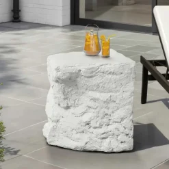 Monarch 25"H Indoor or Outdoor Accent Table - White New