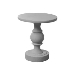 Monarch 25"H Indoor or Outdoor Accent Table - Grey Hot