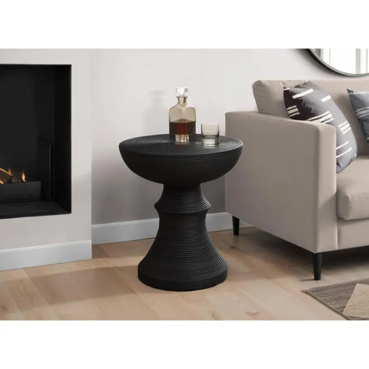 Monarch 25"H Indoor or Outdoor Accent Table - Black New
