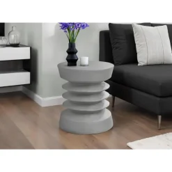 Monarch 25"H Indoor or Outdoor Accent Table - Grey Online